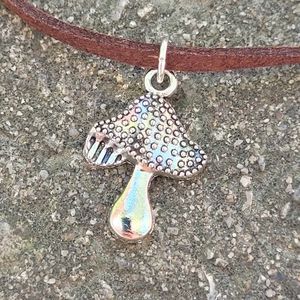 2 for $16! Mushroom Choker Necklace